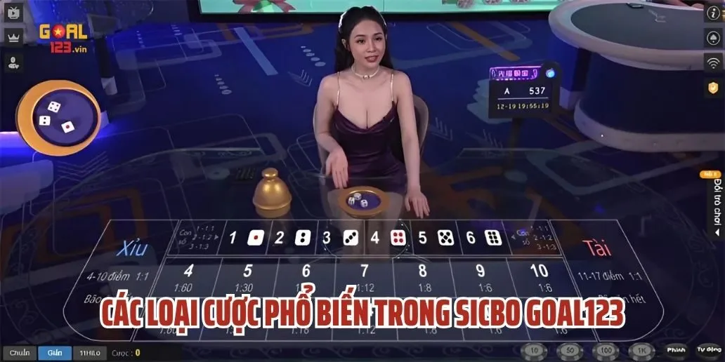 Các Loại Cược Phổ Biến Trong Sicbo Goal123